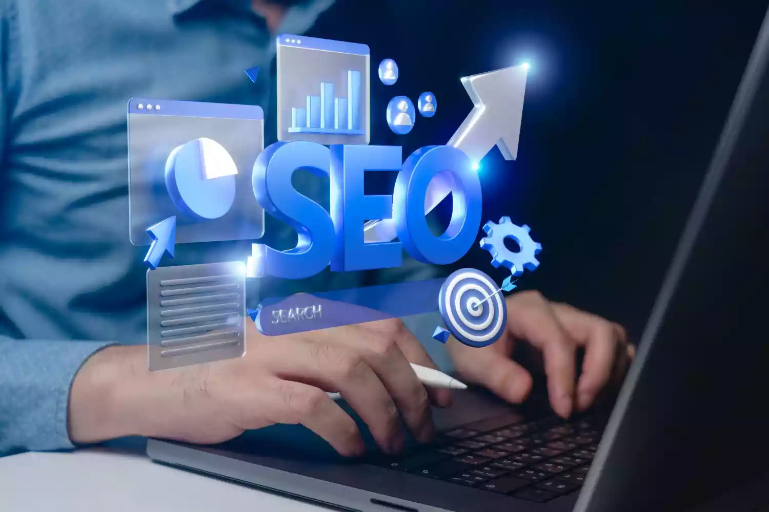 Seo digital marketing concept